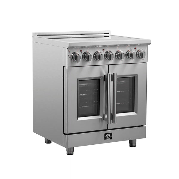 Forno - Massimo 30" Freestanding French Door Electric Range - FFSEL6955-30 Forno - Massimo 30" Freestanding French Door Electric Range - FFSEL6955-30