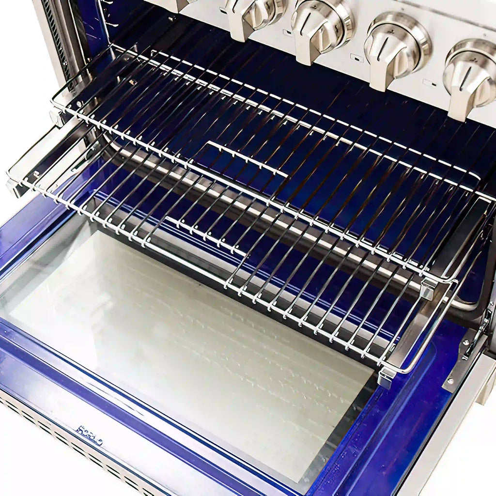 Forno - 30 in. Massimo 5 Burner Freestanding Dual Fuel Range in Stainless Steel - FFSGS6125-30 Forno - 30 in. Massimo 5 Burner Freestanding Dual Fuel Range in Stainless Steel - FFSGS6125-30