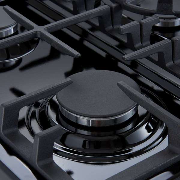 FORNO - Forno Leonardo Espresso 30" Black Gas Range, 5 Burners, 39 500 BTU, 5 cu.ft. Convection Oven | FFSGS1116-30BLK FORNO - Forno Leonardo Espresso 30" Black Gas Range, 5 Burners, 39 500 BTU, 5 cu.ft. Convection Oven | FFSGS1116-30BLK