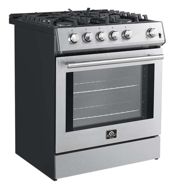 FORNO - Forno Leonardo 30" Stainless Steel Gas Range | FFSGS1116-30 FORNO - Forno Leonardo 30" Stainless Steel Gas Range | FFSGS1116-30