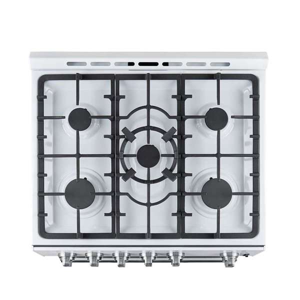 FORNO - Forno Leonardo Espresso 30" White Gas Range, 5 Burners, 39 500 BTU, 5 cu.ft. Convection Oven | FFSGS1116-30WHT FORNO - Forno Leonardo Espresso 30" White Gas Range, 5 Burners, 39 500 BTU, 5 cu.ft. Convection Oven | FFSGS1116-30WHT