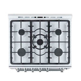 FORNO -  Forno Leonardo Espresso 30" White Gas Range, 5 Burners, 39 500 BTU, 5 cu.ft. Convection Oven | FFSGS1116-30WHT FORNO -  Forno Leonardo Espresso 30" White Gas Range, 5 Burners, 39 500 BTU, 5 cu.ft. Convection Oven | FFSGS1116-30WHT