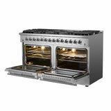 FORNO - Galiano 60-Inch Dual Fuel Range with 240v Electric Oven - 10 Burners in Stainless Steel FORNO - Galiano 60-Inch Dual Fuel Range with 240v Electric Oven - 10 Burners in Stainless Steel