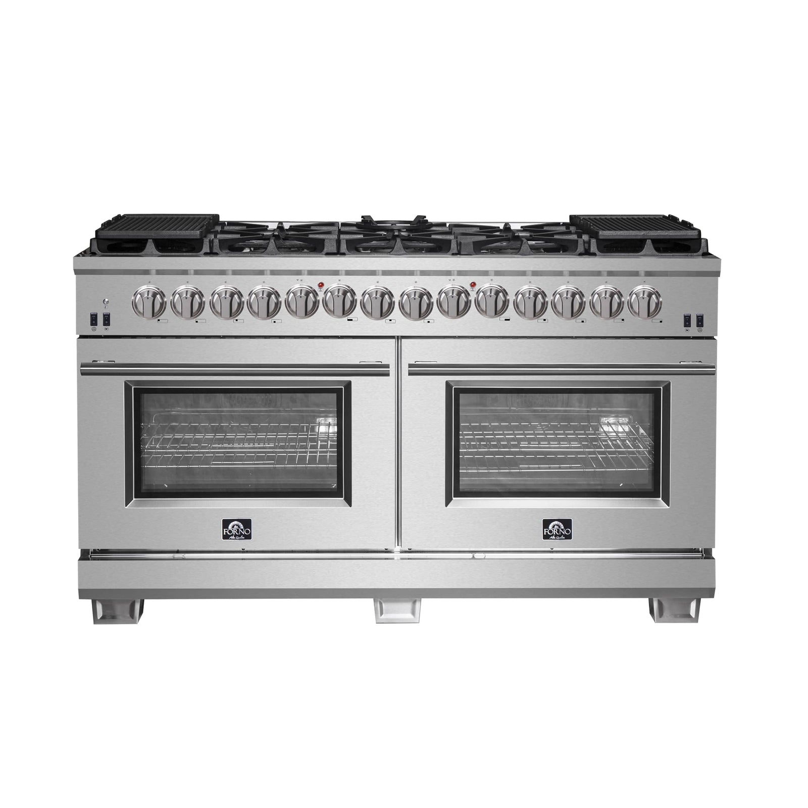 FORNO - 60-Inch Capriasca Dual Fuel Range with 240v Electric Oven - 10 Sealed Burners and 200,000 BTUs FORNO - 60-Inch Capriasca Dual Fuel Range with 240v Electric Oven - 10 Sealed Burners and 200,000 BTUs