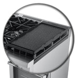 FORNO - Lazio 30-Inch Dual Fuel Range with 5 Sealed Burner in Stainless Steel with Air Fryer & Reversible Griddle FORNO - Lazio 30-Inch Dual Fuel Range with 5 Sealed Burner in Stainless Steel with Air Fryer & Reversible Griddle