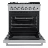 FORNO - Lazio 30-Inch Dual Fuel Range with 5 Sealed Burner in Stainless Steel with Air Fryer & Reversible Griddle FORNO - Lazio 30-Inch Dual Fuel Range with 5 Sealed Burner in Stainless Steel with Air Fryer & Reversible Griddle