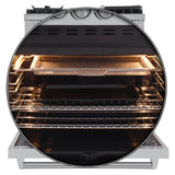 FORNO - Lazio 30-Inch Dual Fuel Range with 5 Sealed Burner in Stainless Steel with Air Fryer & Reversible Griddle FORNO - Lazio 30-Inch Dual Fuel Range with 5 Sealed Burner in Stainless Steel with Air Fryer & Reversible Griddle