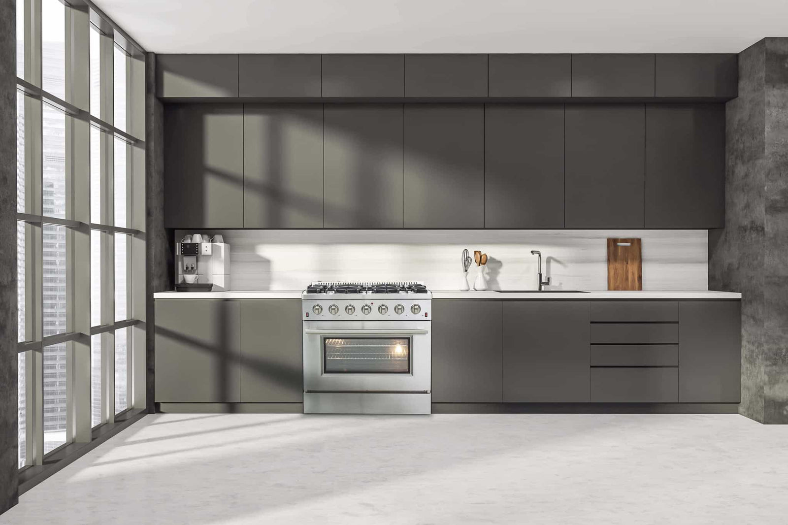 FORNO - Galiano 36-Inch Gas Range with 6 Burners and Gas Convection Oven - FFSGS624436 FORNO - Galiano 36-Inch Gas Range with 6 Burners and Gas Convection Oven - FFSGS624436