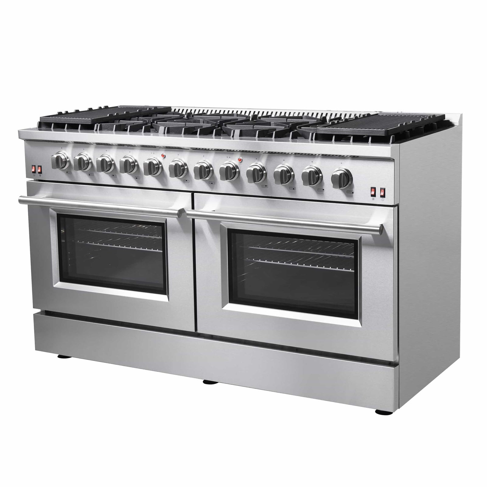 FORNO - Galiano 60-Inch Gas Range with 10 Burners in Stainless Steel - FFSGS624460 FORNO - Galiano 60-Inch Gas Range with 10 Burners in Stainless Steel - FFSGS624460