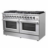 FORNO - Galiano 60-Inch Gas Range with 10 Burners in Stainless Steel - FFSGS624460 FORNO - Galiano 60-Inch Gas Range with 10 Burners in Stainless Steel - FFSGS624460