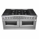 FORNO - Galiano 60-Inch Gas Range with 10 Burners in Stainless Steel - FFSGS624460 FORNO - Galiano 60-Inch Gas Range with 10 Burners in Stainless Steel - FFSGS624460