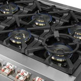 FORNO - 60-Inch Capriasca Gas Range with 10 Burners and 200,000 BTUs FORNO - 60-Inch Capriasca Gas Range with 10 Burners and 200,000 BTUs