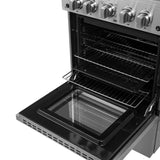 Forno - 24-Inch Gas Range with 4 Burners and 38,000 BTUs in Stainless Steel | FFSGS6272-24 Forno - 24-Inch Gas Range with 4 Burners and 38,000 BTUs in Stainless Steel | FFSGS6272-24