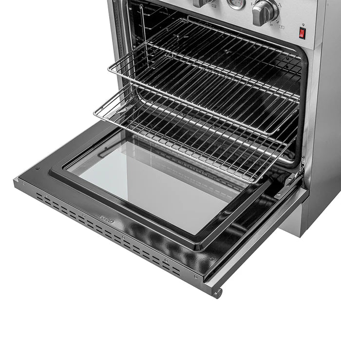 FORNO - Giovanni 30-inch Gas Range with 5 Gas Burners, 4.32 cu.ft. Convection Gas Oven with Temperature Gauge in Stainless Steel - FFSGS6274-30 FORNO - Giovanni 30-inch Gas Range with 5 Gas Burners, 4.32 cu.ft. Convection Gas Oven with Temperature Gauge in Stainless Steel - FFSGS6274-30