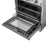 FORNO - Giovanni 30-inch Gas Range with 5 Gas Burners, 4.32 cu.ft. Convection Gas Oven with Temperature Gauge in Stainless Steel - FFSGS6274-30 FORNO - Giovanni 30-inch Gas Range with 5 Gas Burners, 4.32 cu.ft. Convection Gas Oven with Temperature Gauge in Stainless Steel - FFSGS6274-30