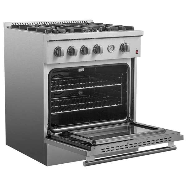 FORNO - Marco 30-inch Gas Range Stainless Steel, 4 Burners 37,000 BTU, 4.32 cu.ft. Convection Oven | FFSGS6277-30 FORNO - Marco 30-inch Gas Range Stainless Steel, 4 Burners 37,000 BTU, 4.32 cu.ft. Convection Oven | FFSGS6277-30