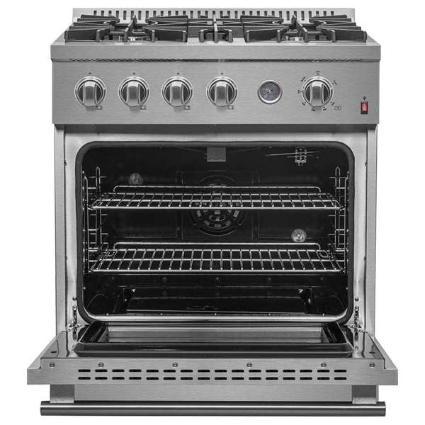FORNO - Marco 30-inch Gas Range Stainless Steel, 4 Burners 37,000 BTU, 4.32 cu.ft. Convection Oven | FFSGS6277-30 FORNO - Marco 30-inch Gas Range Stainless Steel, 4 Burners 37,000 BTU, 4.32 cu.ft. Convection Oven | FFSGS6277-30