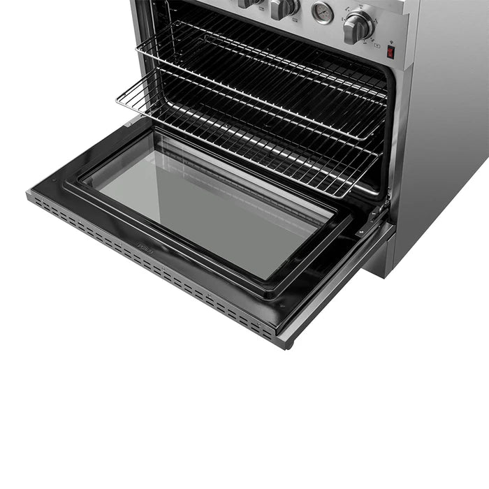 FORNO - Marco 36-Inch Gas Range 6 Gas Burners, 5.36 cu.ft. Convection Oven and Temperature Gauge in Stainless Steel - FFSGS6277-36 FORNO - Marco 36-Inch Gas Range 6 Gas Burners, 5.36 cu.ft. Convection Oven and Temperature Gauge in Stainless Steel - FFSGS6277-36