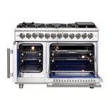 Forno - 48" Massimo Freestanding French Door Dual Fuel Range - FFSGS6325-48 Forno - 48" Massimo Freestanding French Door Dual Fuel Range - FFSGS6325-48
