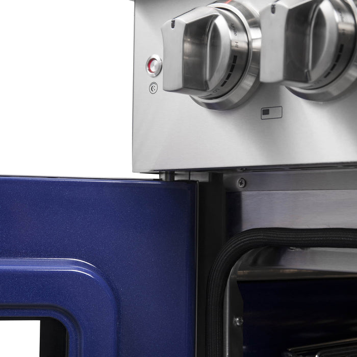 FORNO - 36-Inch Capriasca Freestanding French Door Dual Fuel Range with 6 Gas Burners, 120,000 BTUs & Electric Oven in Stainless Steel FORNO - 36-Inch Capriasca Freestanding French Door Dual Fuel Range with 6 Gas Burners, 120,000 BTUs & Electric Oven in Stainless Steel