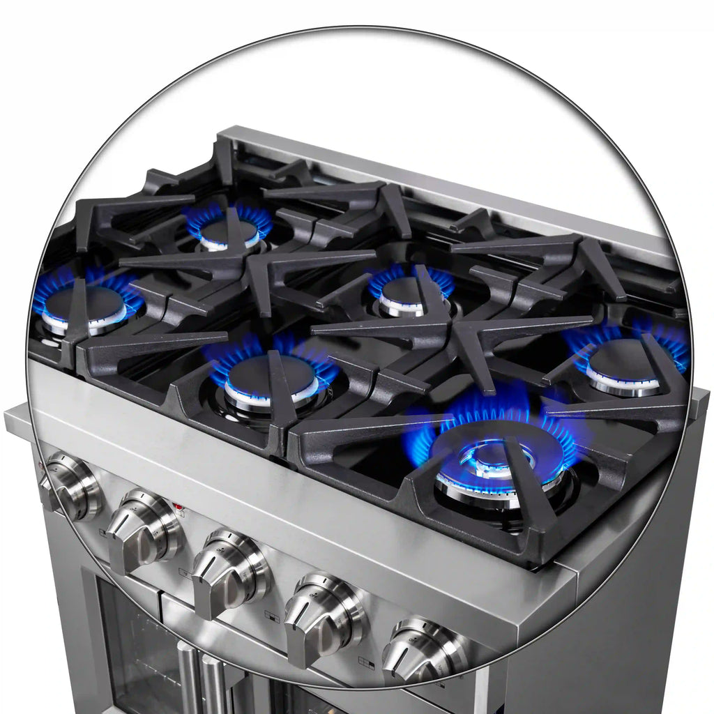 Forno - 36" Massimo Freestanding French Door Gas Range - FFSGS6439-36 Forno - 36" Massimo Freestanding French Door Gas Range - FFSGS6439-36