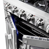 Forno - 36" Massimo Freestanding French Door Gas Range - FFSGS6439-36 Forno - 36" Massimo Freestanding French Door Gas Range - FFSGS6439-36