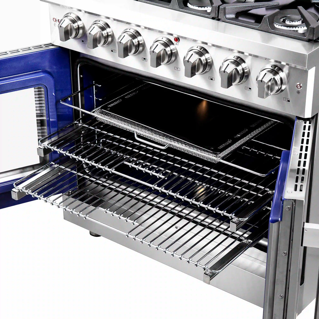 Forno - 36" Massimo Freestanding French Door Gas Range - FFSGS6439-36 Forno - 36" Massimo Freestanding French Door Gas Range - FFSGS6439-36