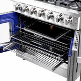Forno - 36" Massimo Freestanding French Door Gas Range - FFSGS6439-36 Forno - 36" Massimo Freestanding French Door Gas Range - FFSGS6439-36