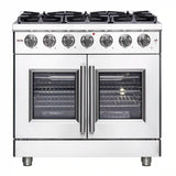 Forno - 36" Massimo Freestanding French Door Gas Range - FFSGS6439-36 Forno - 36" Massimo Freestanding French Door Gas Range - FFSGS6439-36
