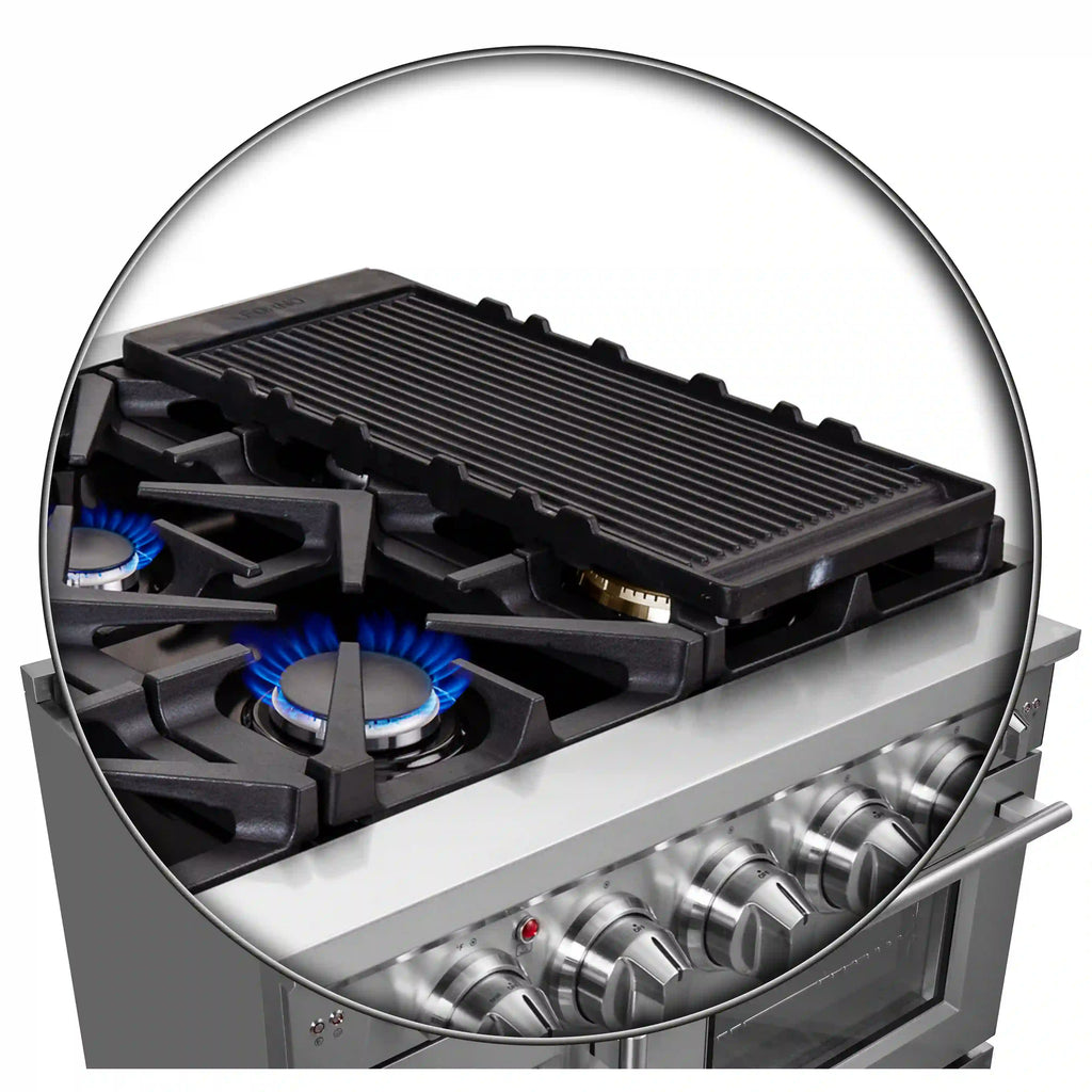 Forno - 48" Massimo Freestanding French Door Gas Range - FFSGS6439-48 Forno - 48" Massimo Freestanding French Door Gas Range - FFSGS6439-48