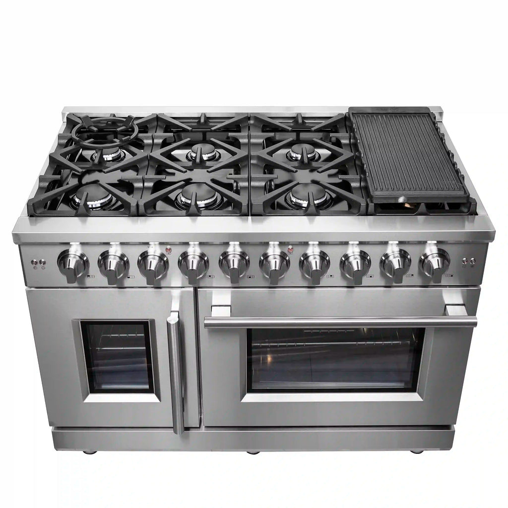 Forno - 48" Massimo Freestanding French Door Gas Range - FFSGS6439-48 Forno - 48" Massimo Freestanding French Door Gas Range - FFSGS6439-48