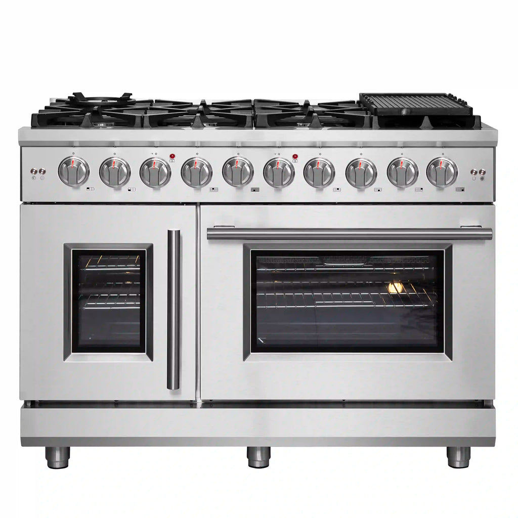 Forno - 48" Massimo Freestanding French Door Gas Range - FFSGS6439-48 Forno - 48" Massimo Freestanding French Door Gas Range - FFSGS6439-48