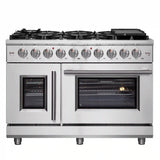 Forno - 48" Massimo Freestanding French Door Gas Range - FFSGS6439-48 Forno - 48" Massimo Freestanding French Door Gas Range - FFSGS6439-48