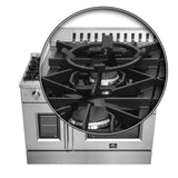 Forno 48-Inch Galiano Gas Range with 8 Gas Burners, 107,000 BTUs, & French Door Gas Oven in Stainless Steel Forno 48-Inch Galiano Gas Range with 8 Gas Burners, 107,000 BTUs, & French Door Gas Oven in Stainless Steel
