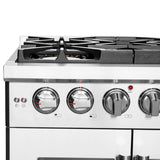 Forno 30-Inch Capriasca Gas Range with 5 Gas Burners, 100,000 BTUs, and French Door Gas Oven in Stainless Steel Forno 30-Inch Capriasca Gas Range with 5 Gas Burners, 100,000 BTUs, and French Door Gas Oven in Stainless Steel
