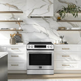 FORNO - 30" Donatello Slide-In Induction Range Stainless-Steel 4 Element FORNO - 30" Donatello Slide-In Induction Range Stainless-Steel 4 Element