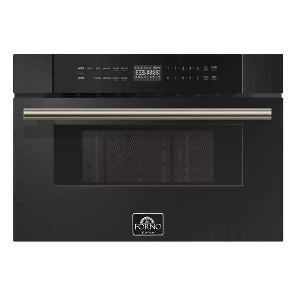 FORNO - Capoliveri Espresso Black 30 Inch 1000 Watts Microwave Drawer 1.2 cu.ft. | FMWDR3000-30BLK FORNO - Capoliveri Espresso Black 30 Inch 1000 Watts Microwave Drawer 1.2 cu.ft. | FMWDR3000-30BLK