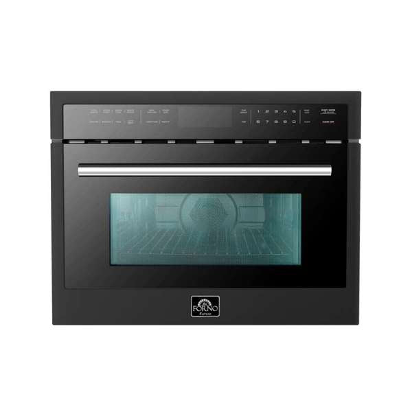 FORNO - Oliena Espresso Black 24" 1750 Watt Compact Oven & 1000 Watt Microwave, 1.6 cu. ft | FMWDR3093-24BLK FORNO - Oliena Espresso Black 24" 1750 Watt Compact Oven & 1000 Watt Microwave, 1.6 cu. ft | FMWDR3093-24BLK