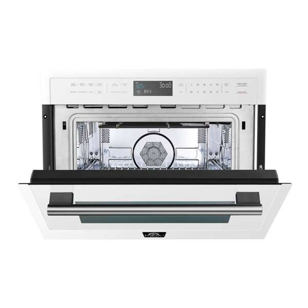 FORNO - Oliena Espresso White 24" 1750 Watt Compact Oven & 1000 Watt Microwave, 1.6 cu. ft. | FMWDR3093-24WHT FORNO - Oliena Espresso White 24" 1750 Watt Compact Oven & 1000 Watt Microwave, 1.6 cu. ft. | FMWDR3093-24WHT