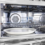 FORNO - Oliena Espresso White 24" 1750 Watt Compact Oven & 1000 Watt Microwave, 1.6 cu. ft. | FMWDR3093-24WHT FORNO - Oliena Espresso White 24" 1750 Watt Compact Oven & 1000 Watt Microwave, 1.6 cu. ft. | FMWDR3093-24WHT