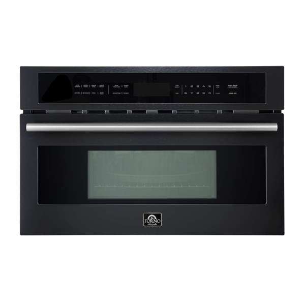 FORNO - Oliena Espresso Black 30 Inch 1750 Watt Compact Oven & 1000 Watt Microwave, 1.6 cu. ft. | FMWDR3093-30BLK FORNO - Oliena Espresso Black 30 Inch 1750 Watt Compact Oven & 1000 Watt Microwave, 1.6 cu. ft. | FMWDR3093-30BLK