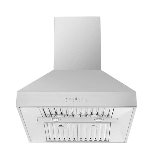 FORNO - Coppito 30-Inch Island Range Hood in Stainless Steel with 600 CFM Motor