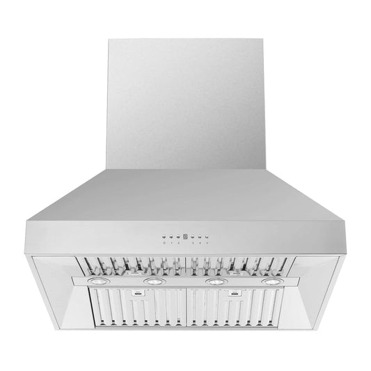 FORNO - Coppito 36-Inch Island Range Hood in Stainless Steel with 1200 CFM Motor