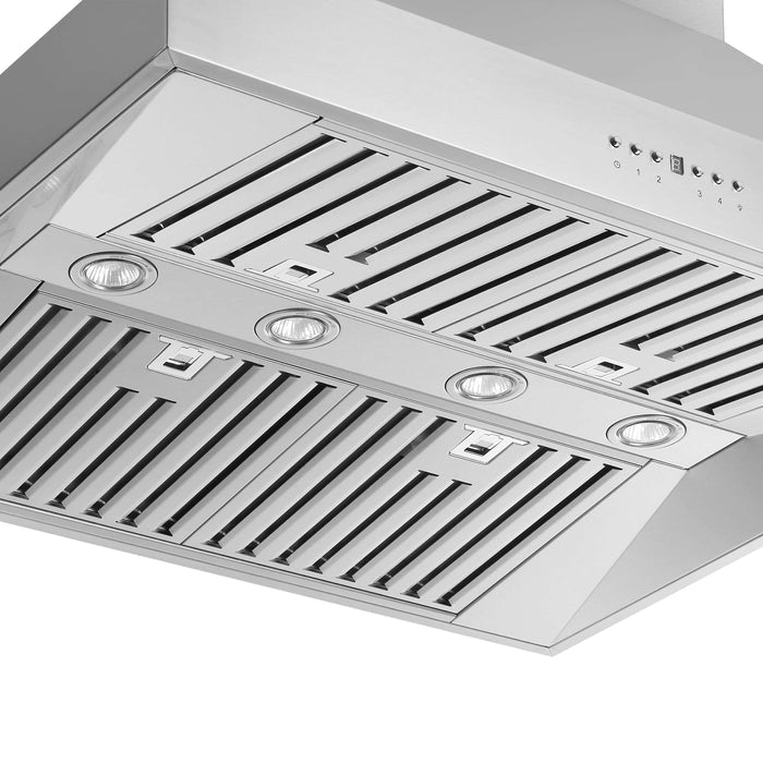 FORNO - Coppito 36-Inch Island Range Hood in Stainless Steel with 1200 CFM Motor FORNO - Coppito 36-Inch Island Range Hood in Stainless Steel with 1200 CFM Motor