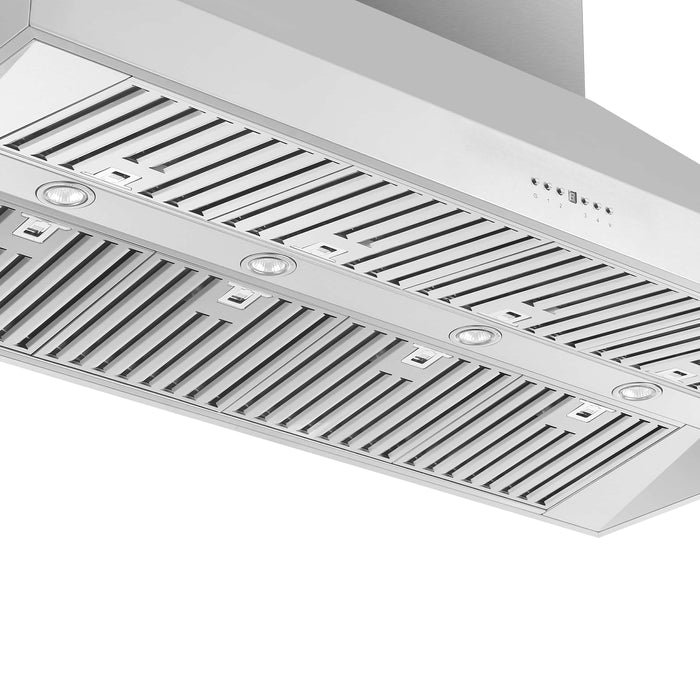 FORNO - Coppito 60-Inch Island Range Hood in Stainless Steel with 1200 CFM Motor FORNO - Coppito 60-Inch Island Range Hood in Stainless Steel with 1200 CFM Motor