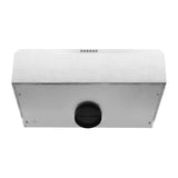 Forno - 30" Bari Espresso 400 CFM Under Cabinet Range Hood in Stainless Steel with Brass Handle Forno - 30" Bari Espresso 400 CFM Under Cabinet Range Hood in Stainless Steel with Brass Handle