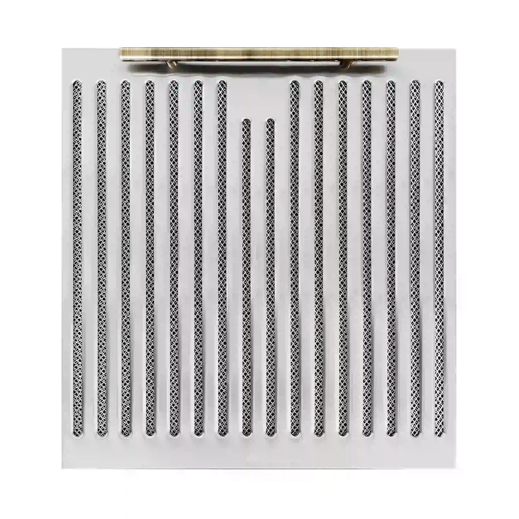 Forno - 30" Bari Espresso 400 CFM Under Cabinet Range Hood in Stainless Steel with Brass Handle Forno - 30" Bari Espresso 400 CFM Under Cabinet Range Hood in Stainless Steel with Brass Handle