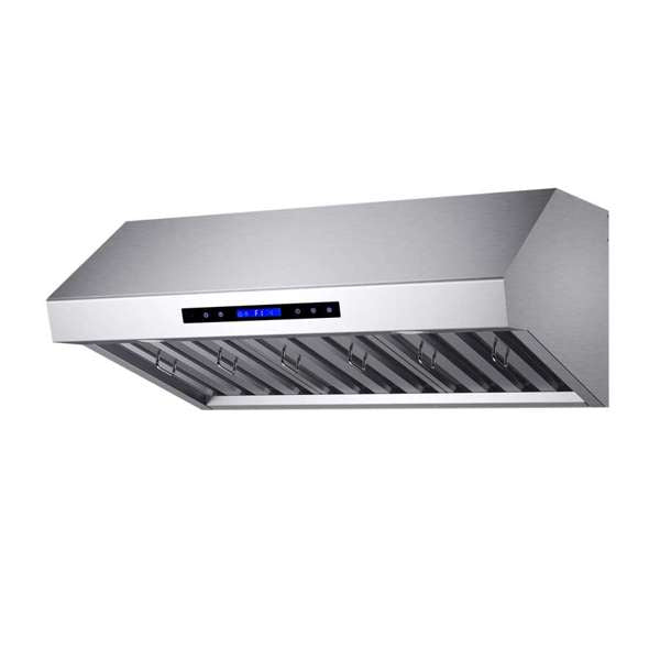 FORNO - Forno Palazzo 36" Wall Mounted Range Hood Stainless Steel Heavy-Duty Baffle Filters & Remote Control | FRHWM5030-36 FORNO - Forno Palazzo 36" Wall Mounted Range Hood Stainless Steel Heavy-Duty Baffle Filters & Remote Control | FRHWM5030-36