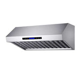 FORNO - Forno Palazzo 36" Wall Mounted Range Hood Stainless Steel Heavy-Duty Baffle Filters & Remote Control | FRHWM5030-36 FORNO - Forno Palazzo 36" Wall Mounted Range Hood Stainless Steel Heavy-Duty Baffle Filters & Remote Control | FRHWM5030-36