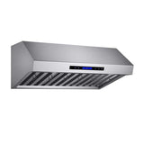 FORNO - Forno Palazzo 36" Wall Mounted Range Hood Stainless Steel Heavy-Duty Baffle Filters & Remote Control | FRHWM5030-36 FORNO - Forno Palazzo 36" Wall Mounted Range Hood Stainless Steel Heavy-Duty Baffle Filters & Remote Control | FRHWM5030-36